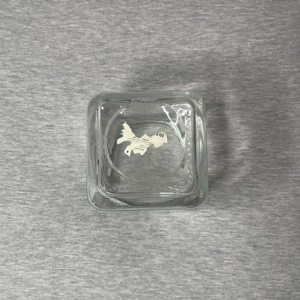 Target 5.5” Clear Square Glass Jar